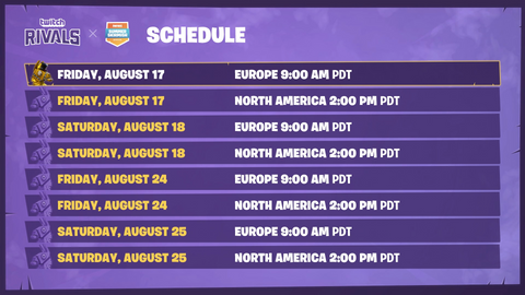 fortnite summer skirmish week 6 information - fortnite summer skirmish week 6 standings