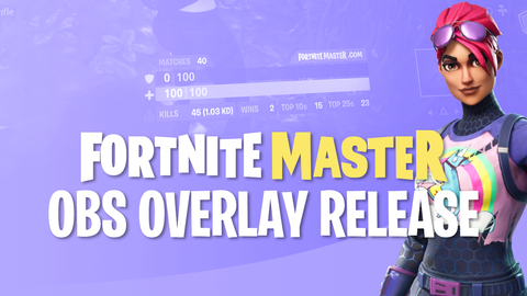 fortnite master official obs overlay available for use fortnitemaster com - fortnite stats obs overlay